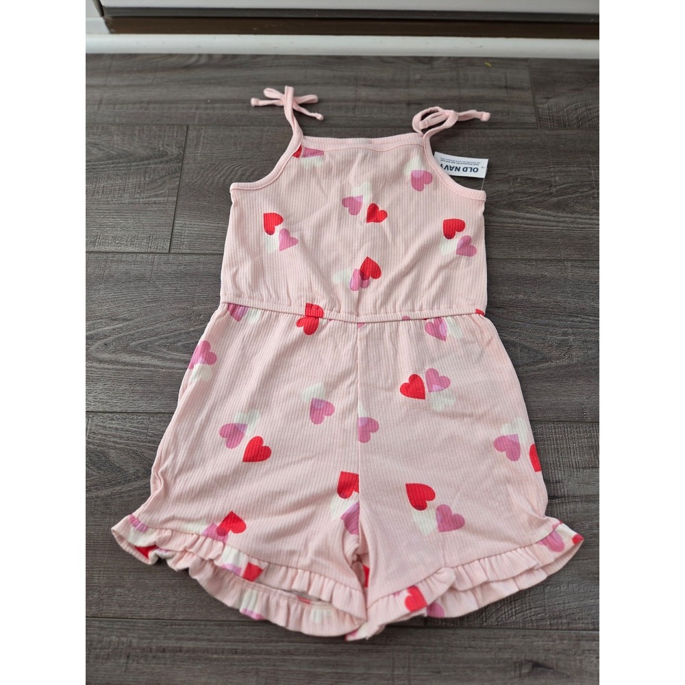 Old navy toddler girl ribbed romper 5t
